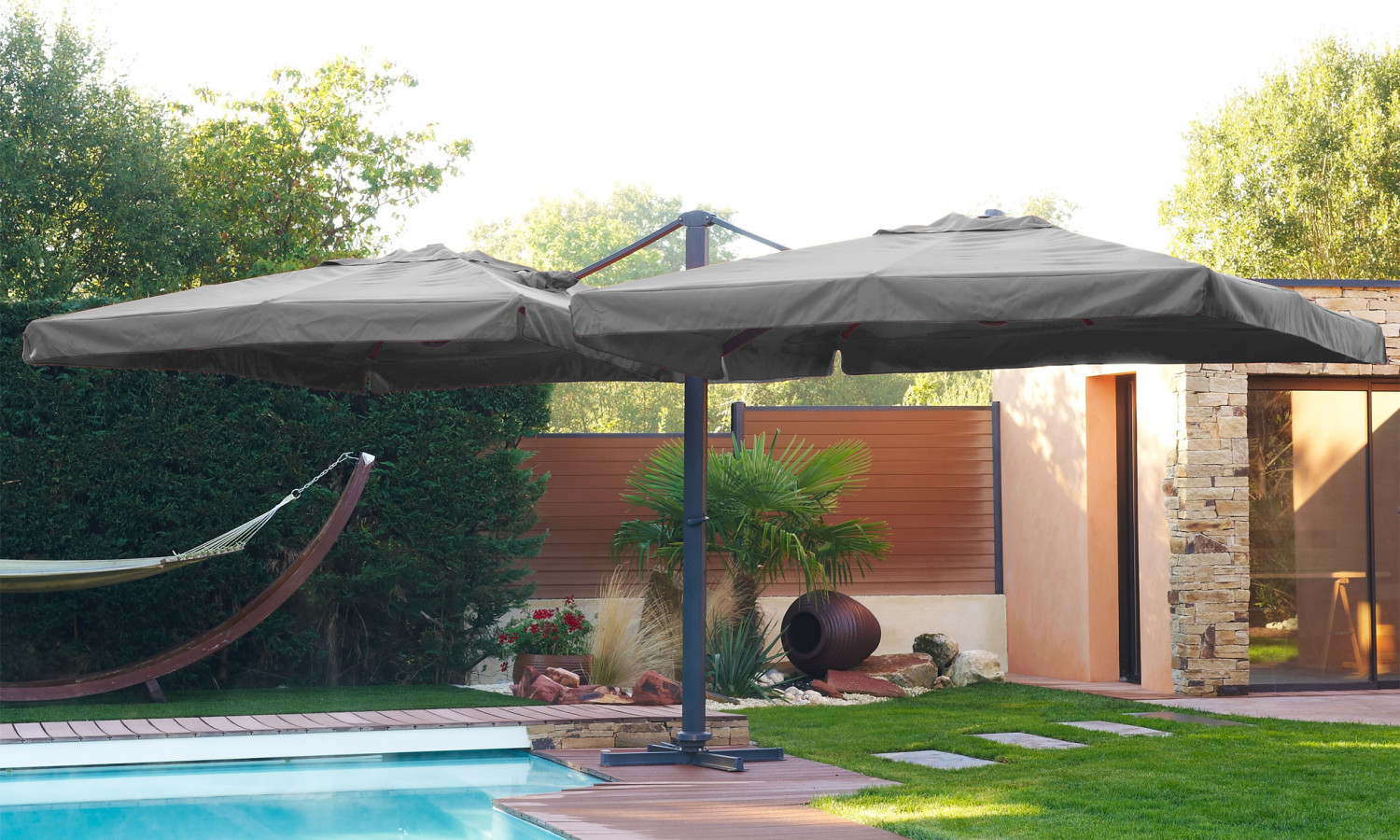 DCB Garden Parasol double déporté