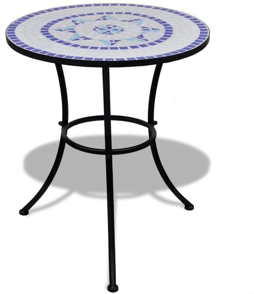 VidaXL Table de bistro mosaïque 60 cm
