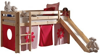 Vipack Pino with slide mid high pine nature (Pink Flower)