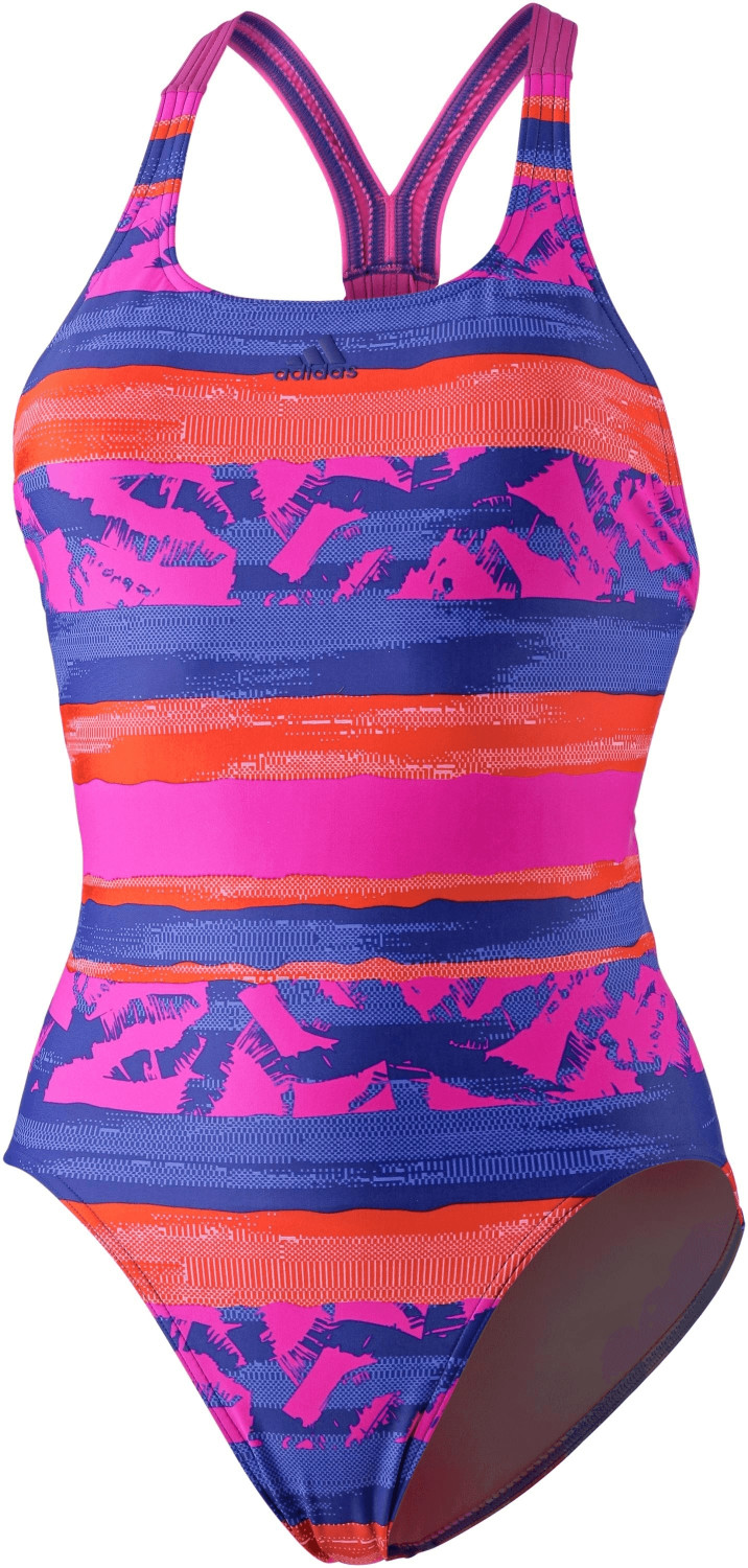 Adidas Allover Print Swimsuit pink/trace royal/real pink (CV3606)