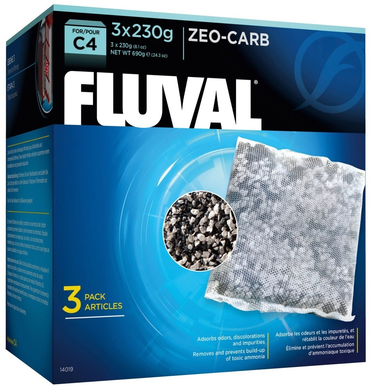 Fluval Zeo-Carb C3 3 x 130 g