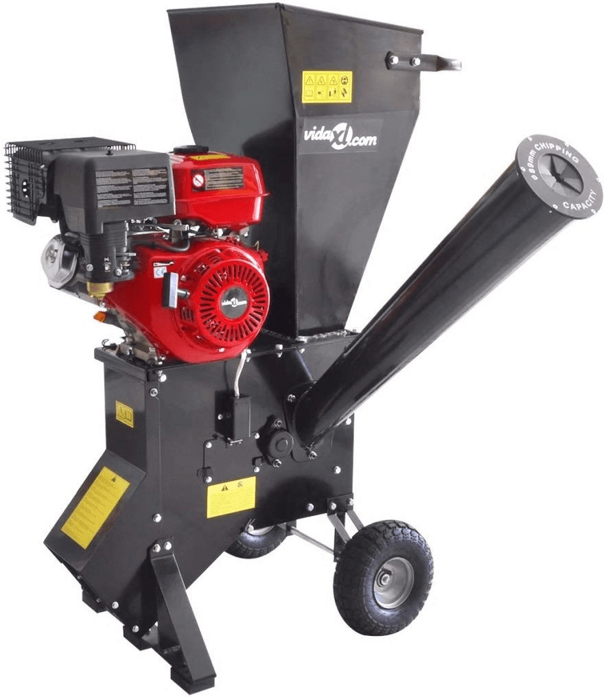 vidaXL Petrol Powered Wood Chipper with 13 HP Engine