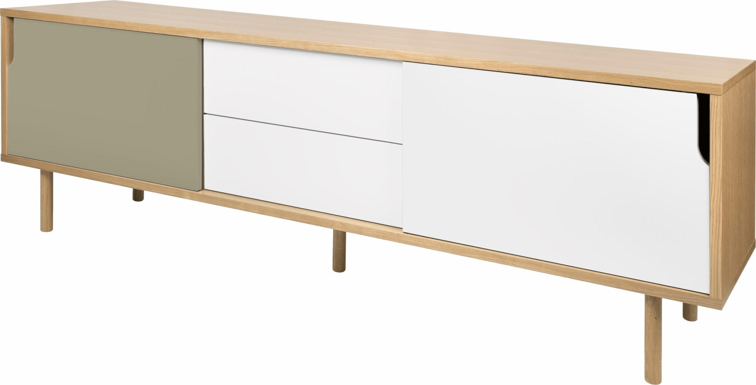 TemaHome Dann 201cm Oak / white-gray