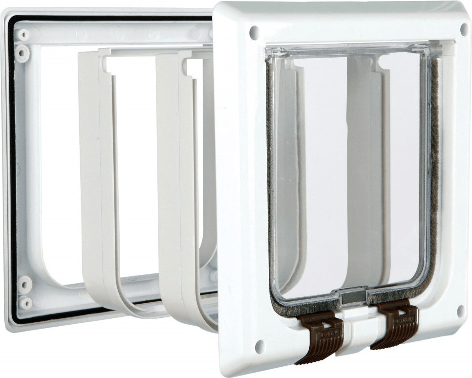 Trixie 4-Way Cat Flap with tunnel (white)