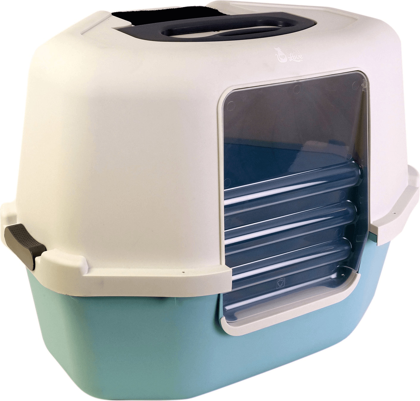 Cat Love Corner Hooded Catpan Blue