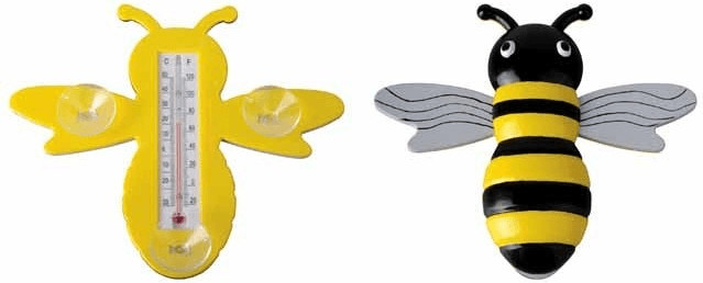 Esschert Thermomètre de fenêtre abeille