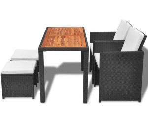 VidaXL Comedor exterior 11 pzs. ratán acacia negro ab 195,99 ... VidaXL Comedor exterior 11 pzs. ratán acacia negro ab 195,99 ...
