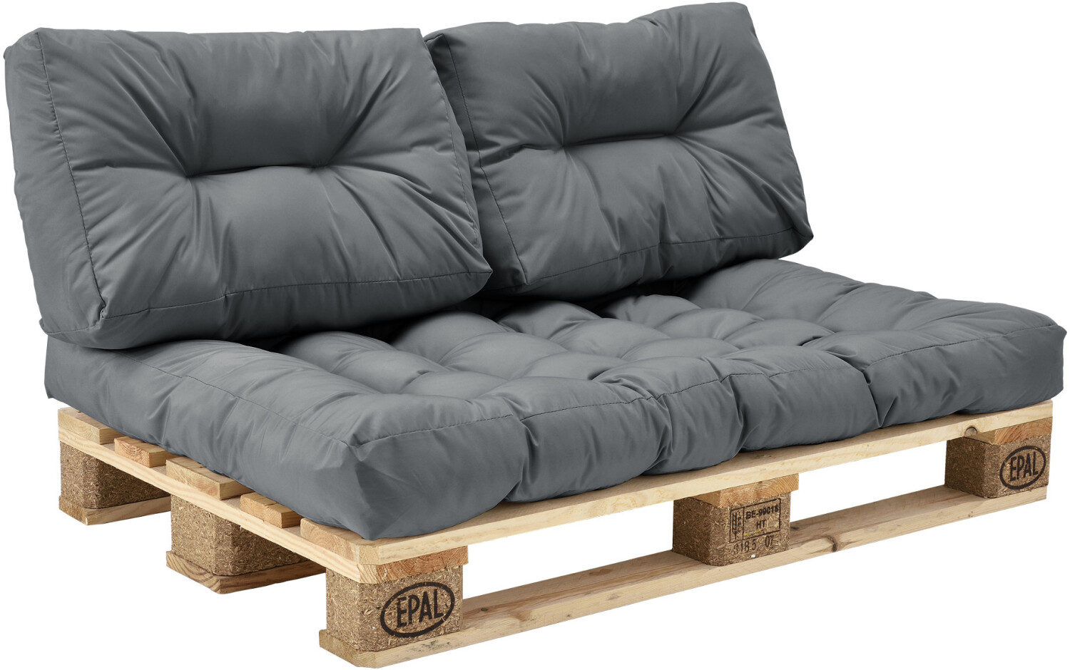 en.casa pallet overlay 3x seat and back rest cushion  60x40cm+120x80cm