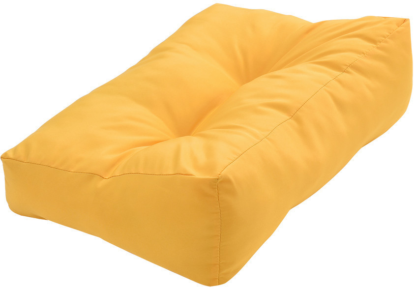 en.casa pallet overlay 3x seat and back rest cushion mustard