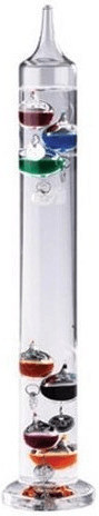 Inovalley Thermomètre de Galilée Verre Multicolore