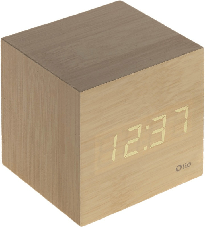 Otio Thermomètre cube finition effet pin naturel