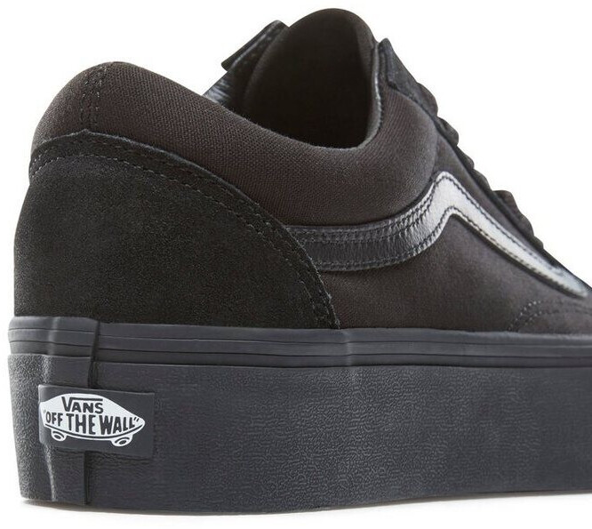 Vans old skool platform triple black online