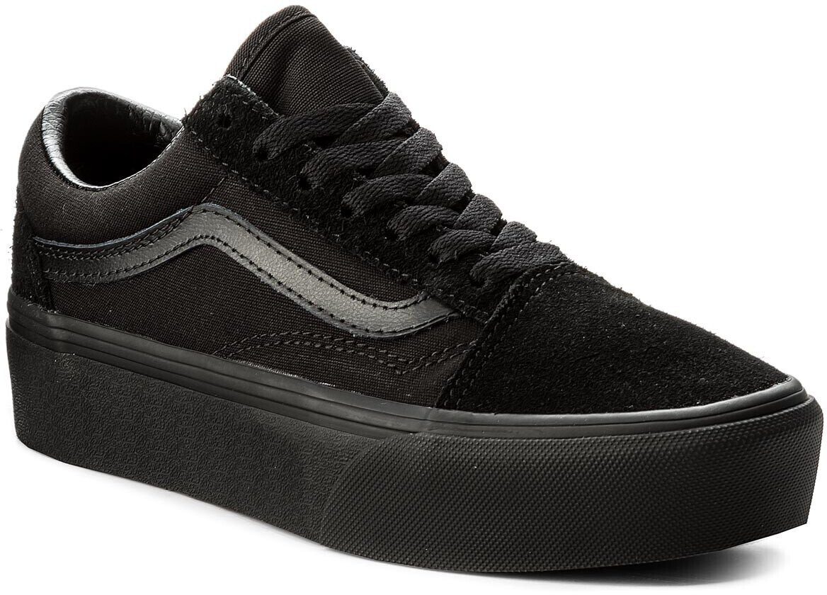 Vans old skool triple black platform hotsell