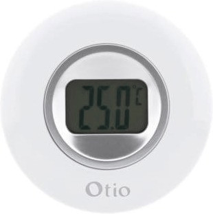 Otio Thermomètre intérieur à écran LCD blanc