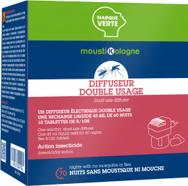 Marque Verte MoustiKologne Diffuseur double ussage