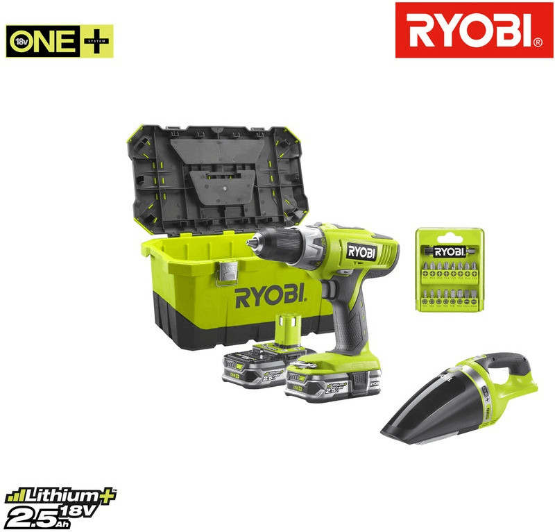 Ryobi R18PD31-225S + CHV182M