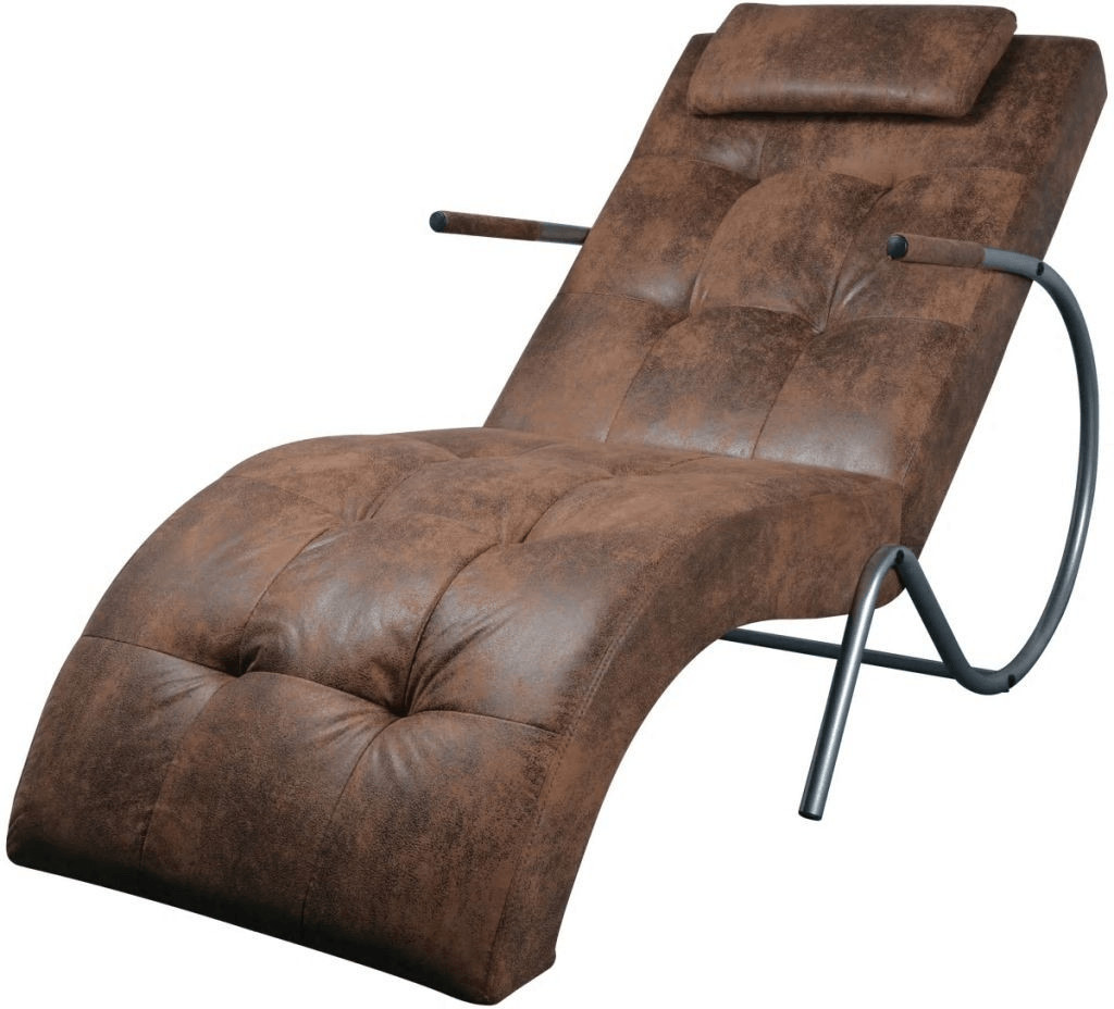 VidaXL Chaiselongue  63,5 x 139 x 82 cm brown