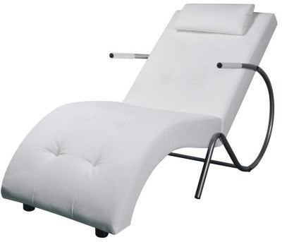 vidaXL Chaiselongue 63,5 x 139 x 82 cm weiß ab 155,95