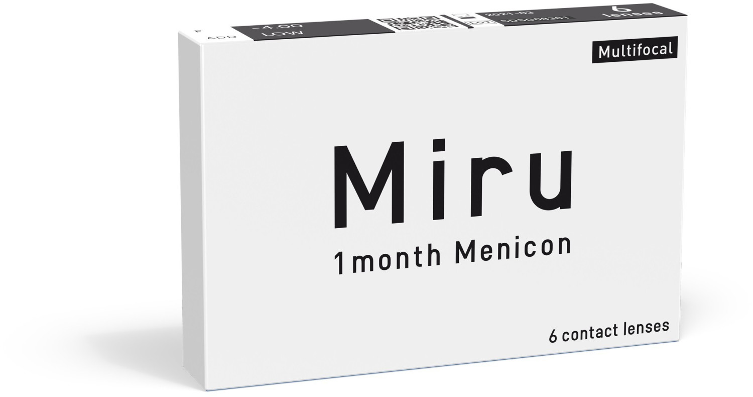 Menicon Miru 1month Multifocal +1.00 (6 lentilles)