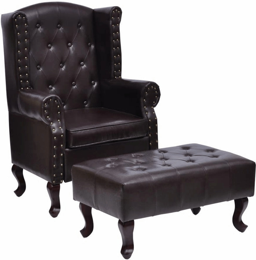 VidaXL Chesterfield 66 x 78 x 111 cm