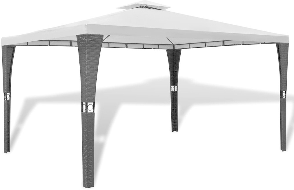 VidaXL Tonnelle avec toit 3 x 4 m