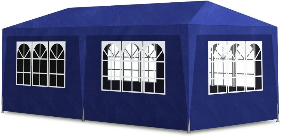 VidaXL Tente de réception 3 x 6 m bleu