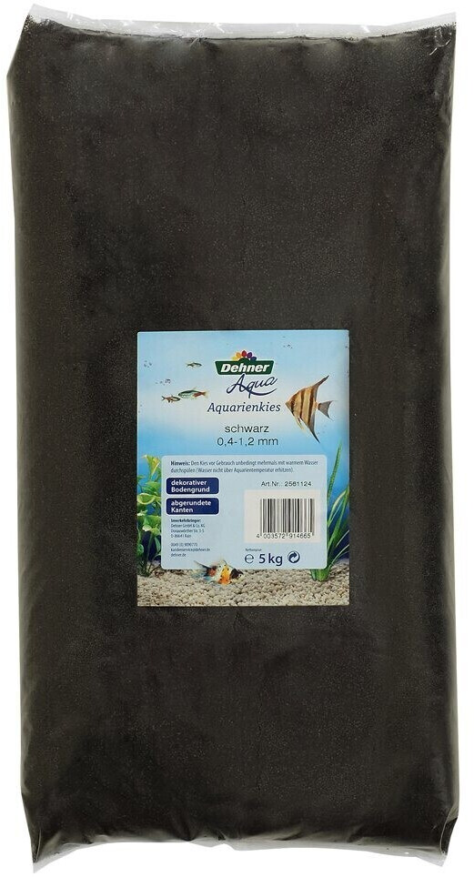 Dehner Aqua Aquarium Gravel 0,4-1,2mm 5kg black