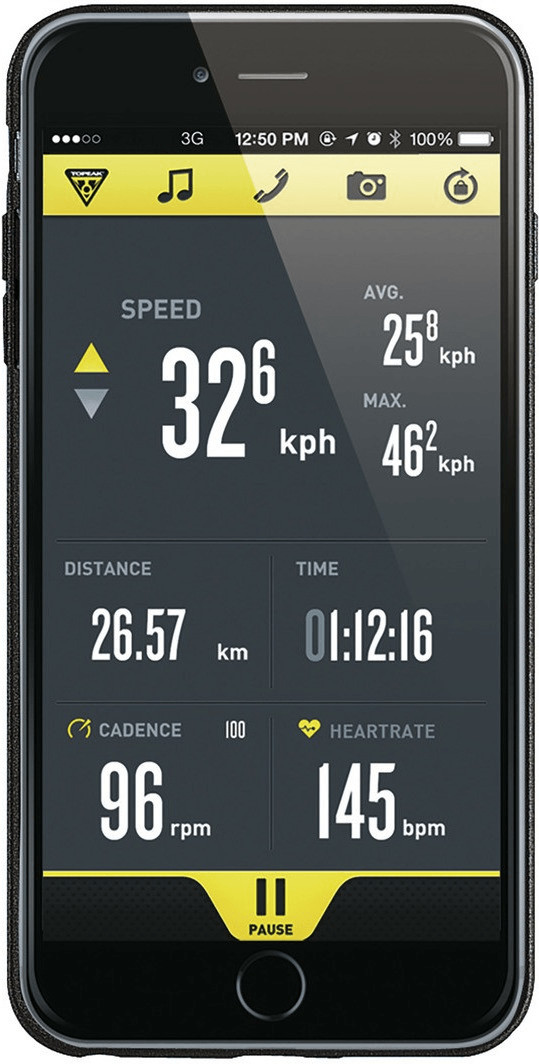Topeak RideCase (iPhone 6 Plus) with Mounting Bracket black