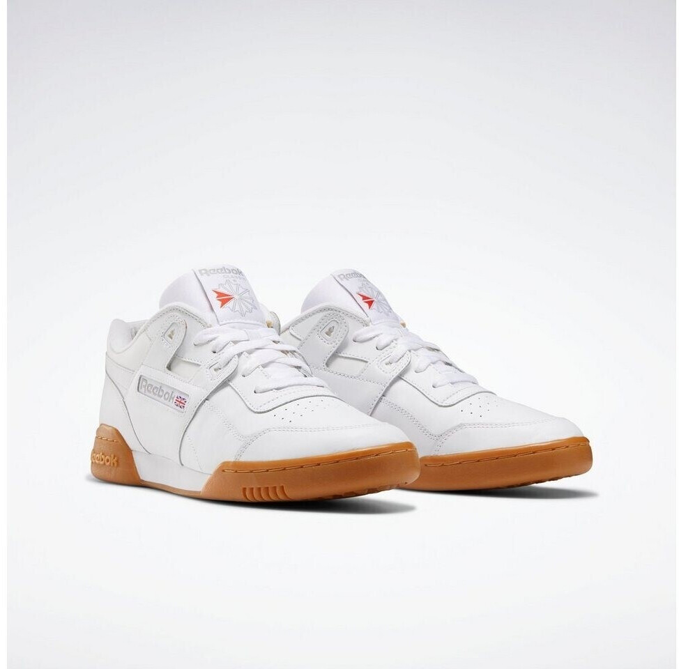 Reebok workout plus trainers white carbon gum deals