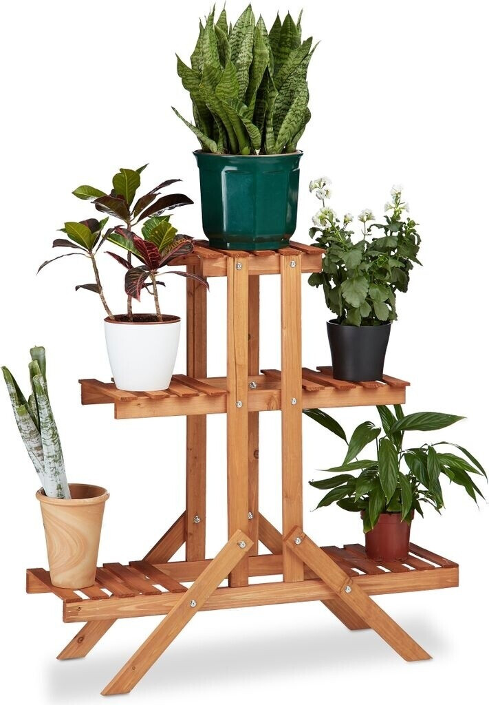 Relaxdays Échelle pour plantes 3 étages