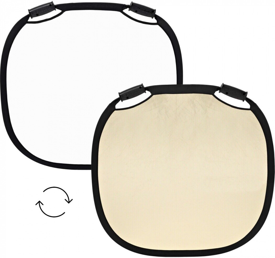 BRESSER Faltreflektor 60x90cm Silber/Weiß - Profi Reflektor Für Fotografie