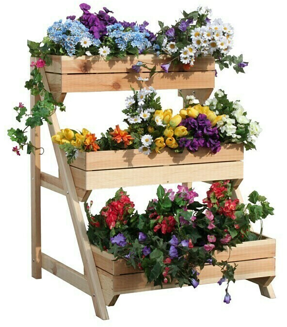 Promadino Blumentreppe mit Pflanzkästen ab € 99,00 | Preisvergleich bei | Blumenständer