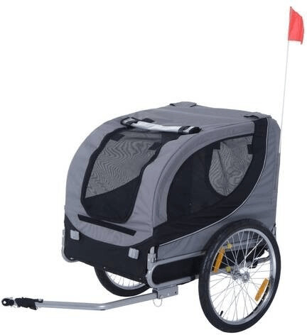 Pawhut Bike trailer for dogs with universal hitch 130x73x90cm a € 89,95  (oggi)