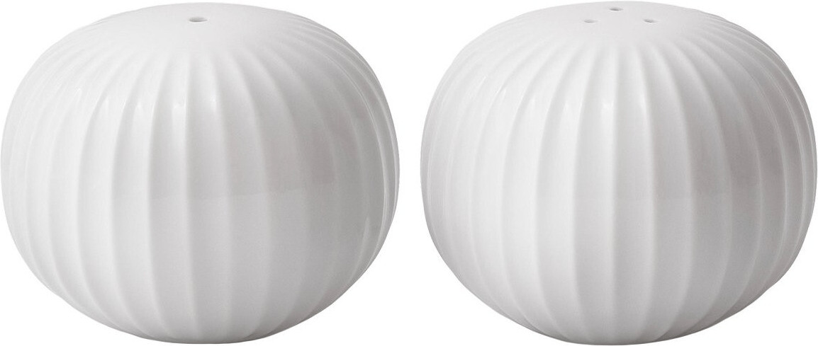 Kähler Salt and pepper shaker Hammershøi 2 pieces white