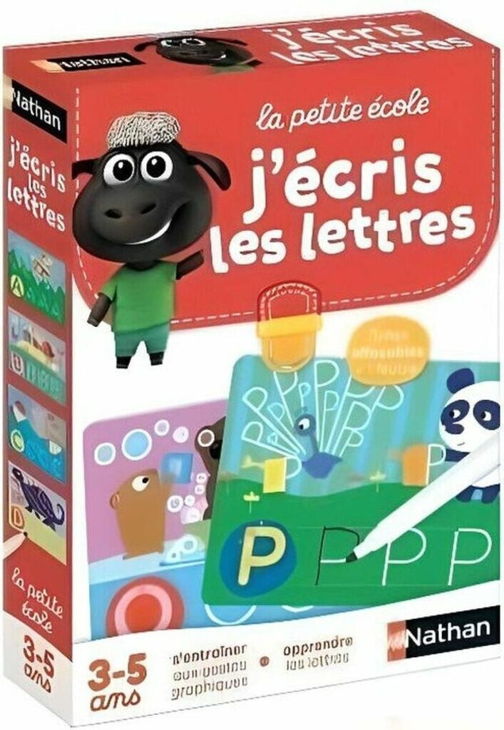 j'écris les lettres nathan