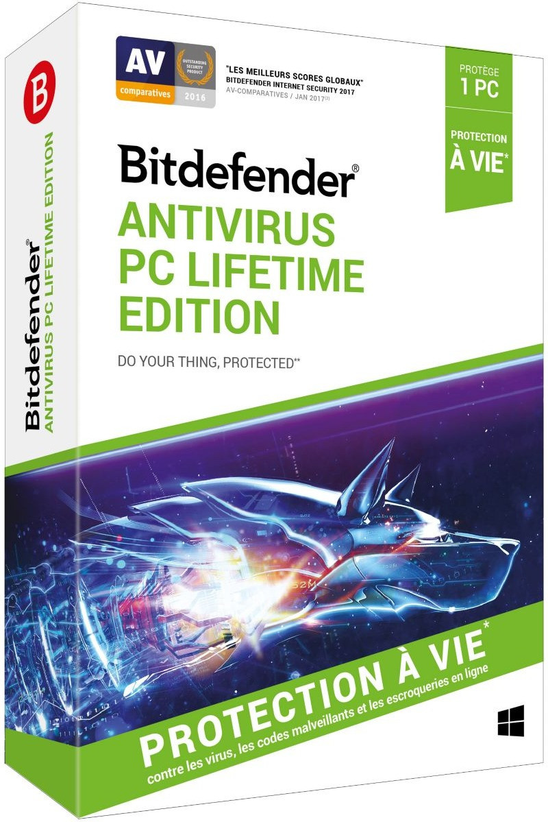 Bitdefender Antivirus PC Lifetime Edition (FR)
