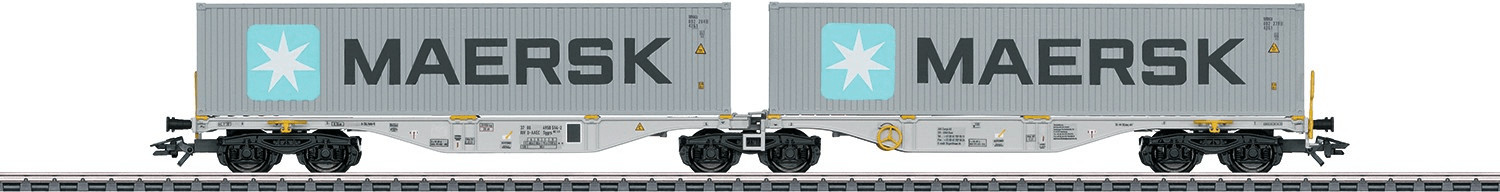 Märklin Type Sggrss 80 Double Container Transport Car (47803)
