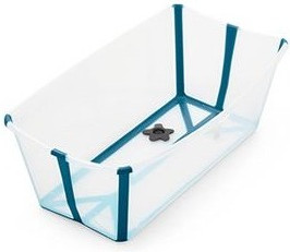 Stokke Flexi Bath Baignoire pliable transparent/bleu