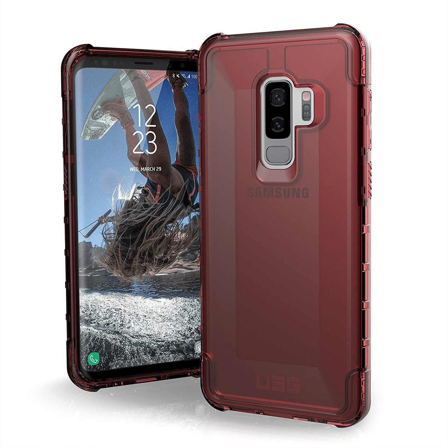 Urban Armor Gear Gear Plyo Case (Galaxy S9+) transparent Crimson