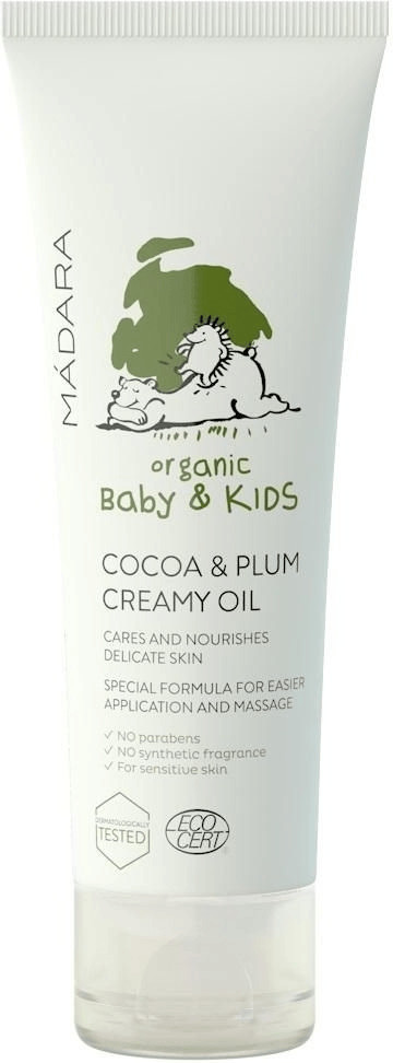 Mádara organic Baby & Kids Cocoa & Plum Creamy Oil (85 ml)