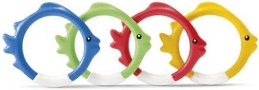 Intex Jeu de plongée 4 anneaux poisson