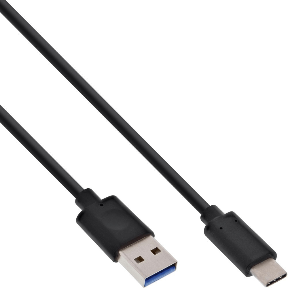 Photos - Cable (video, audio, USB) InLine USB-C to USB-A 3.1 Cable 0,5m black  (35716)