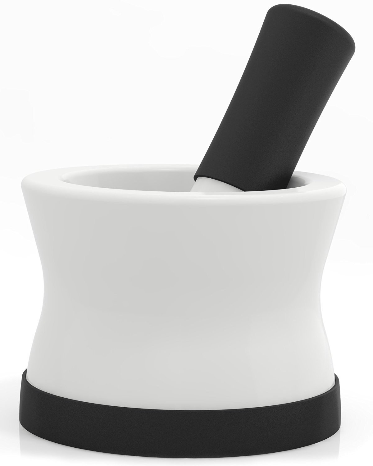 Cooler Kitchen EZ-GRIP SILICONE & PORCELAIN MORTAR AND PESTLE