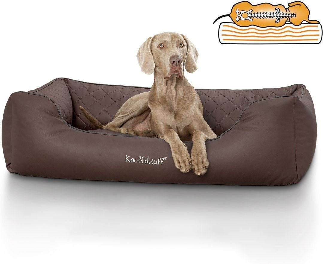Knuffelwuff Lit pour chien Madison Brown M/L 85 x 63 cm Knuffelwuff Lit pour chien Madison Brown M/L 85 x 63 cm