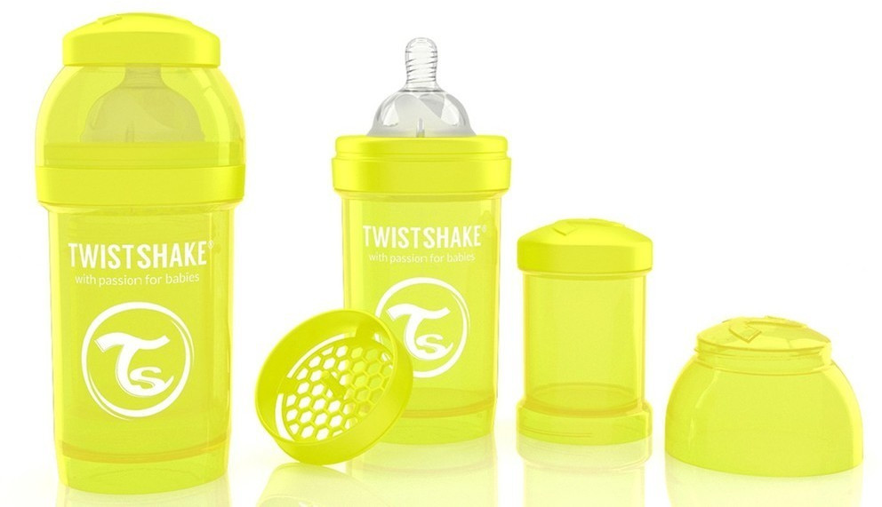 Twistshake Anti-colic Yellow 180 ml
