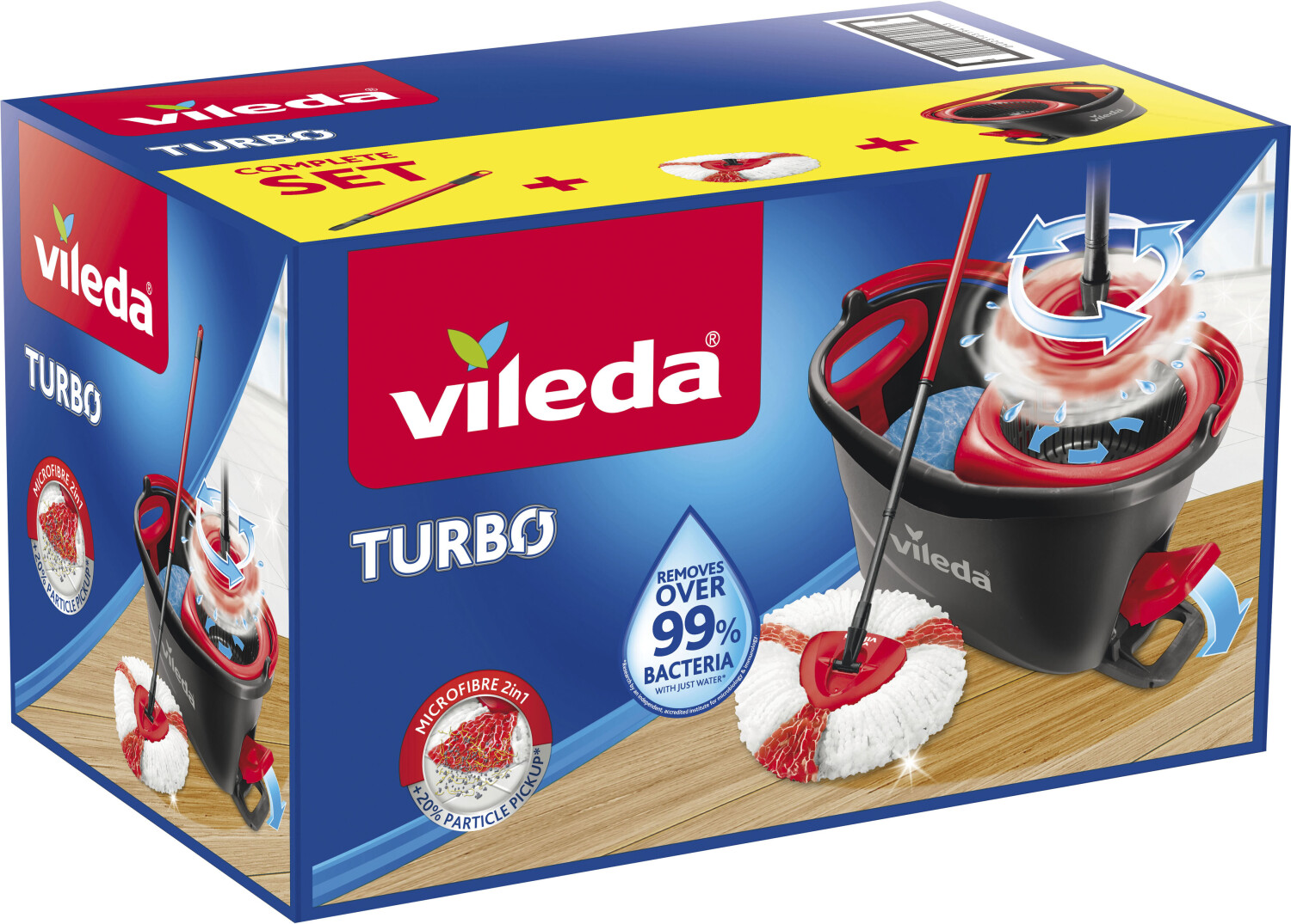 Vileda Turbo 3in1 EasyWring&Clean Wischmopp Ersatzköpfe, Mikrofaser Mo –  EveryMarket