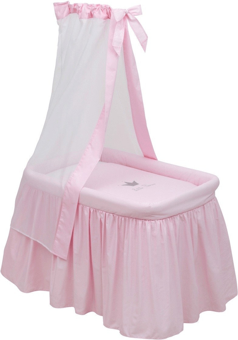 Cambrass TC Small Bed with Canopy (55 x 81 x 65 cm) Crown Pink