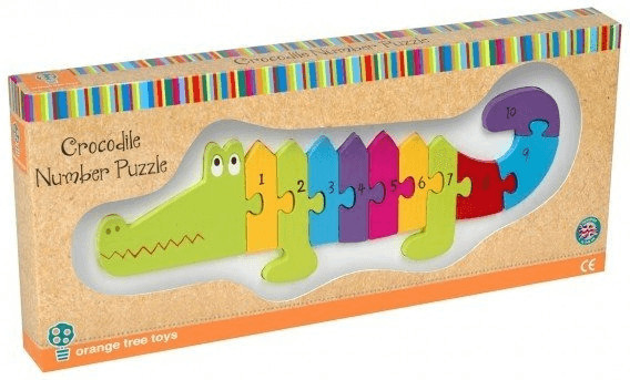 Orange Tree Toys Crocodile Number Puzzle