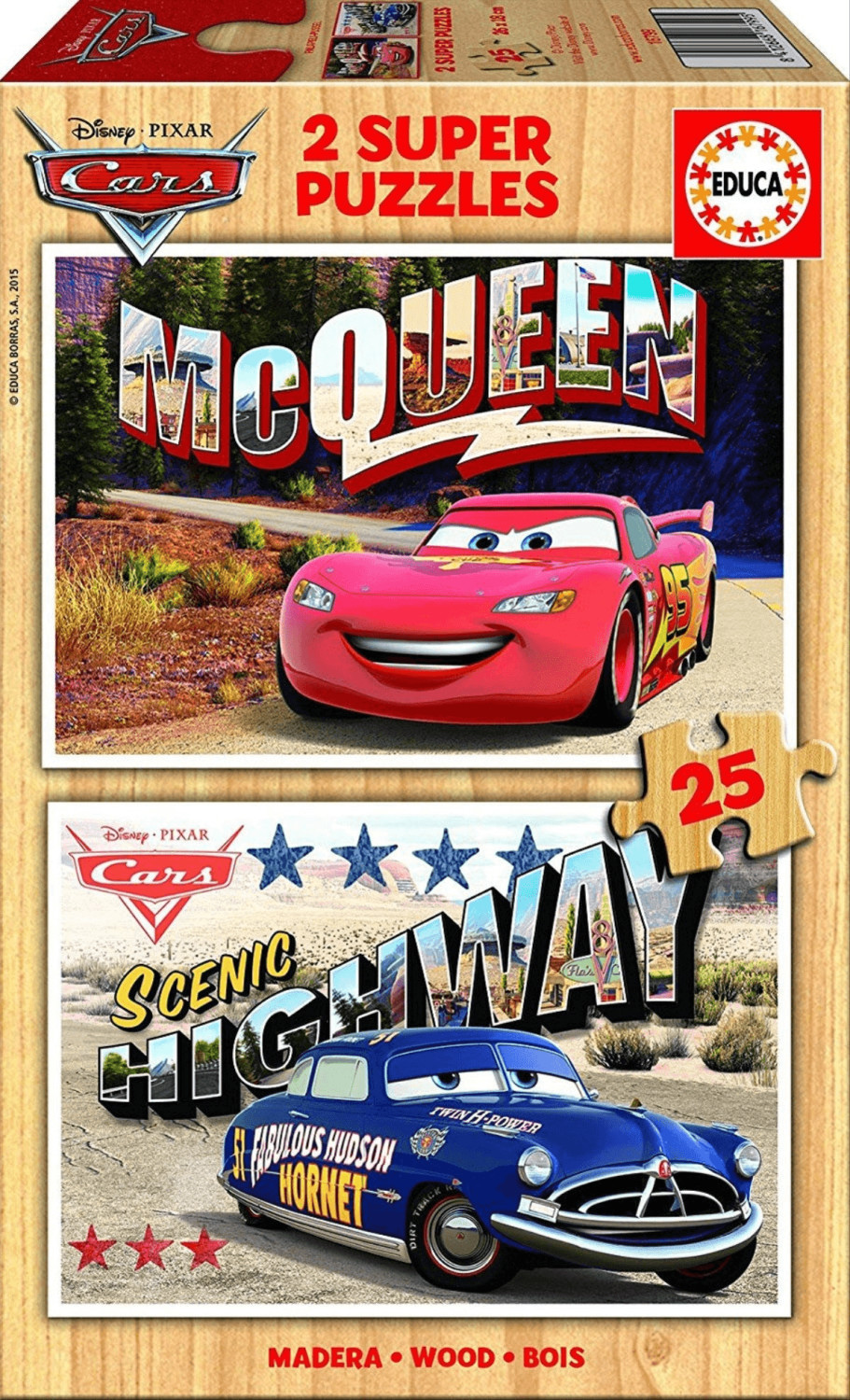 Educa Borrás 2 Super Puzzles Cars (16799)