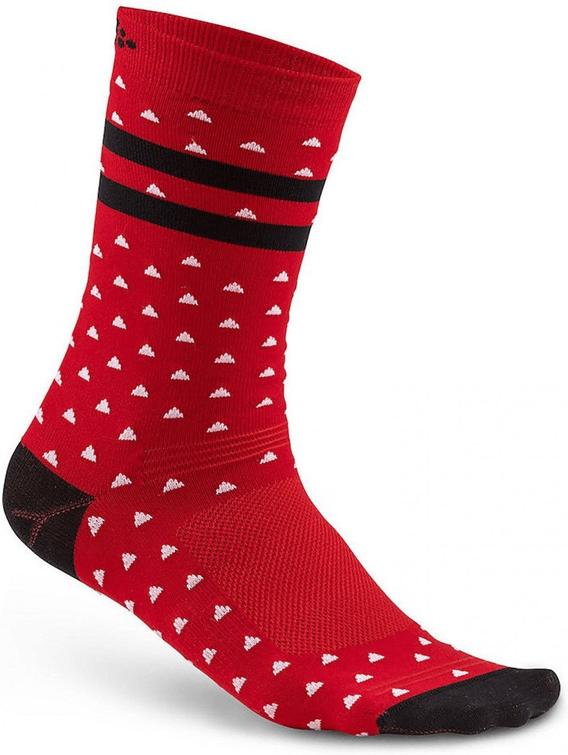 Craft Pattern Socks bright red/black